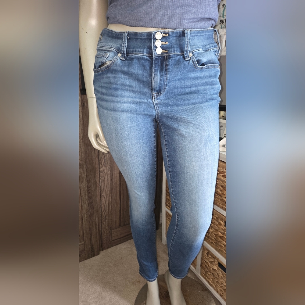 Torrid Blue Jeggings with Soft Stonewashed Finish